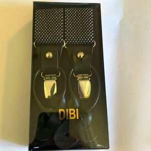 DIBI Men NIB Suspenders Braces Button On and Clip
